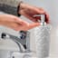 Providence White Quilted Stud Soap Dispenser, 8"
