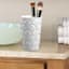 Providence White Quilted Stud Tumbler, 5"