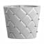 Providence White Quilted Stud Toothbrush Holder, 4"