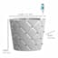 Providence White Quilted Stud Toothbrush Holder, 4"