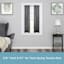 Rogers 5/8" Black Tension Curtain Rod, 28-48"