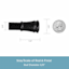 Rogers 5/8" Black Tension Curtain Rod, 48-84"