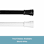 Rogers 5/8" Black Tension Curtain Rod, 48-84"