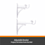 5/8" Nickel Fast Fit Window Bracket