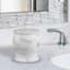 Providence Belle Grey & White Marbled Bath Container, 5"