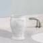 Belle Grey & White Marbled Bath Tumbler, 4.5"