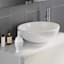 Providence Belle Grey & White Marbled Soap Dispenser, 8"
