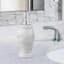 Providence Belle Grey & White Marbled Soap Dispenser, 8"