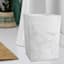 Providence Belle Grey & White Marbled Wastebasket, 10"