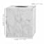 Providence Belle Grey & White Marbled Tissue Box, 6"