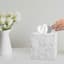 Providence Belle Grey & White Marbled Tissue Box, 6"