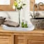 Providence Belle Grey & White Marbled Tray, 6x11