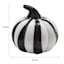 Spellbound Black & White Glass Pumpkin, 5"