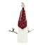 Homespun Holiday Red Buffalo Plaid Snowman Ornament, 4"