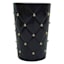 Providence Black & Gold Quilted Ceramic Stud Bath Tumbler