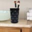 Providence Black & Gold Quilted Ceramic Stud Bath Tumbler
