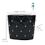 Providence Black & Gold Quilted Ceramic Stud Toothbrush Holder, 4"