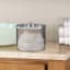 Honeybloom Smoked Glass Q-tip Container, 5"
