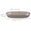 Honeybloom Smoked Glass Soap Dish, 5"