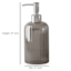 Honeybloom Smoked Glass Soap Dispenser, 8"