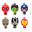 6- Piece Mini Marvel Character Ornament Set