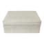 Beige Fabric Jewelry Box, 8x6