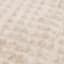 (B883) Crosby St. Beige Bebel Faux Fur Accent Rug, 3x5