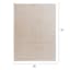 (B883) Crosby St. Beige Bebel Faux Fur Shag Area Rug, 5x7