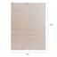 (B883) Crosby St. Beige Bebel Faux Fur Shag Area Rug, 8x10
