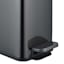 Black Stainless Steel Trash Bin, 9.7l