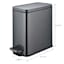Black Stainless Steel Trash Bin, 9.7l