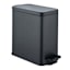 Matte Black Step Trash Bin, 9.7l