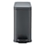 Matte Black Step Trash Bin, 9.7l
