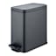 Matte Black Step Trash Bin, 9.7l