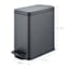 Matte Black Step Trash Bin, 9.7l