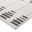 (D613) Tracey Boyd Palermo Grey & White Washable Area Rug, 8x10