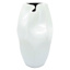 Remi White Ceramic Vase, 6"