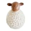 Honeybloom Ivory Ceramic Sheep Figurine, 7"