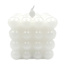 White Square LED Bubble Candle with 5-Hour Timer