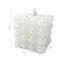 White Square LED Bubble Candle with 5-Hour Timer