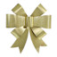 Classic Christmas Metal Gold Christmas Bow Wall Decor, 25.5"