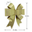 Classic Christmas Metal Gold Christmas Bow Wall Decor, 25.5"