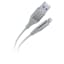 6-Foot Metallic Lightning-Usb Charging Cable Silver