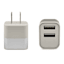 Dual-Port 2.4A Metallic Wall Charger Silver