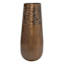 Orange Metal Oversized Vase, 29"