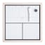 Rustic White Wood Weekly Planner Board, 14"