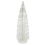 White Glittered Bottlebrush Tree, 16"