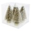 4-Pack Gold Bottlebrush Trees, 5"