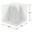 4-Pack White Bottlebrush Trees, 5"