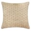 Gold Petal Cut Velvet Throw Pillow, 18"